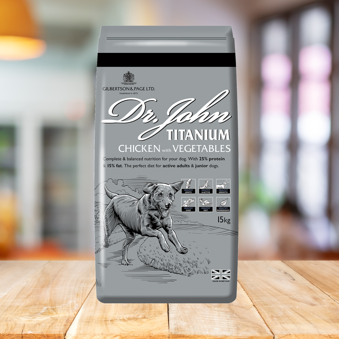 Dr John Titanium – Working Dog Food with Chicken (15kg)