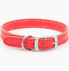 Ancol Leather Collar Size 1 (Red)