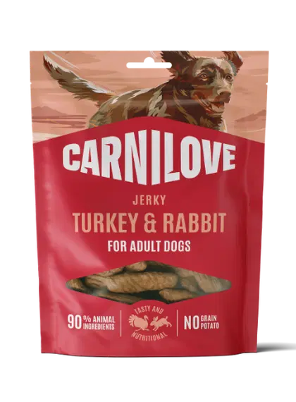 Carnilove - Dog Jerky - Turkey & Rabbit 100g
