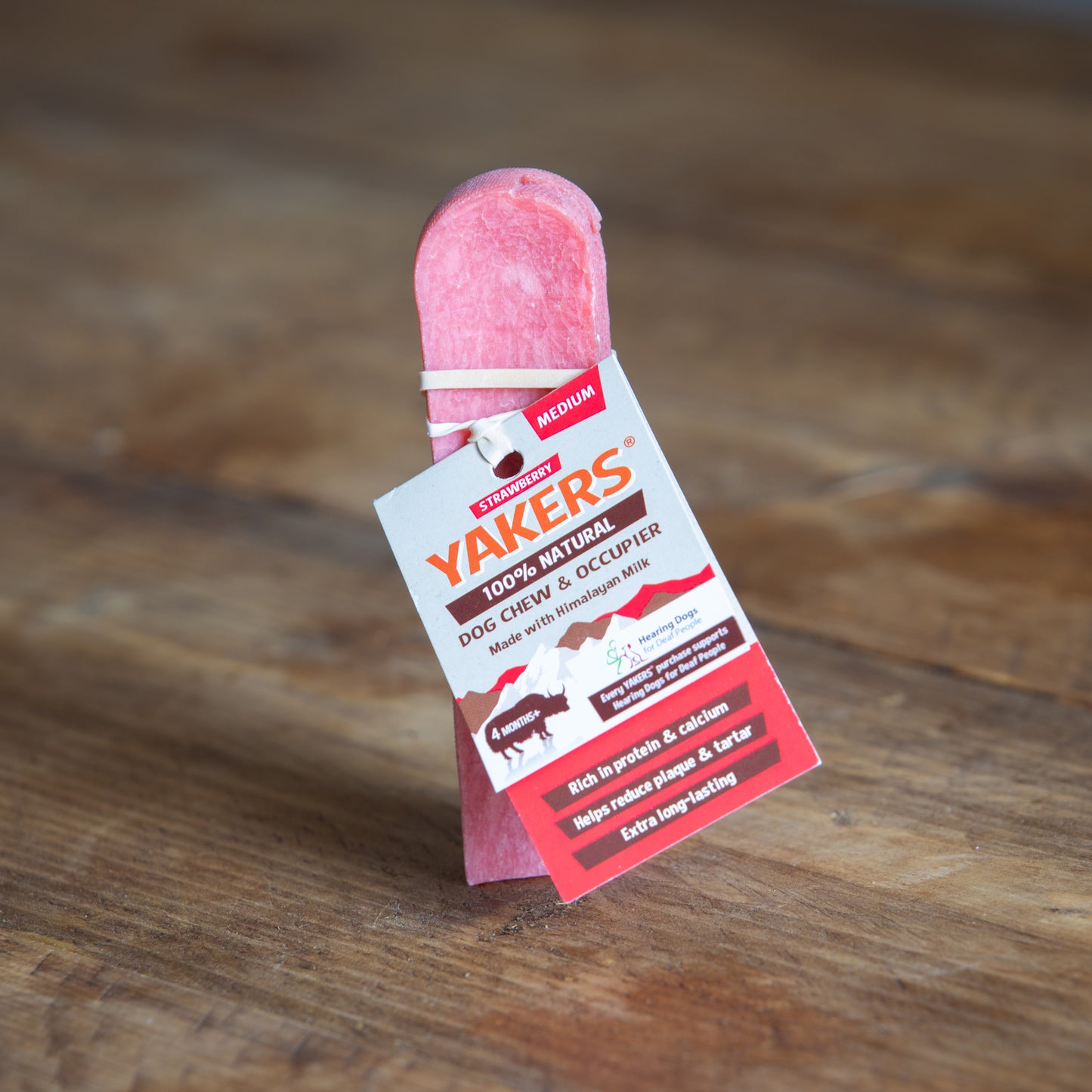 YAKERS Dog Chew – Strawberry Flavour (Medium)
