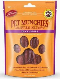 Pet Munchies Duck Strips 90g