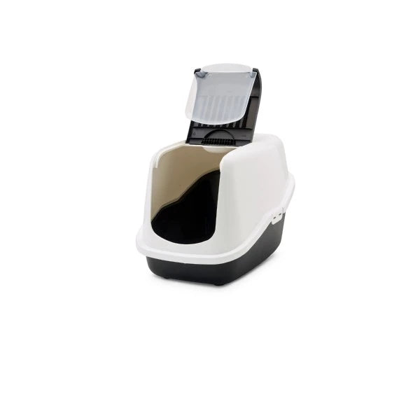 Savic Nestor Cat Toilet Home Wht/Bk 56x39x38.5