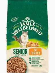 James Wellbeloved Dry Cat Senior Turkey 1.5kg