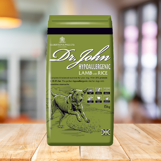 Dr John Hypoallergenic Lamb – Sensitive Dog Food (12.5kg)