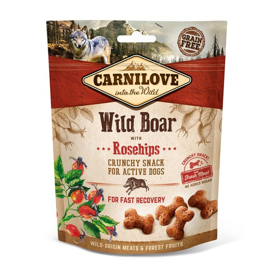 Carnilove Wild Boar with Rosehips Dog Treat 200g