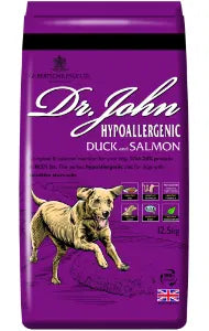 Dr John Hypoallergenic Duck & Salmon – Wheat-Free Dog Food (12.5kg)