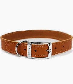 Ancol Leather Collar Size 5 (Tan)