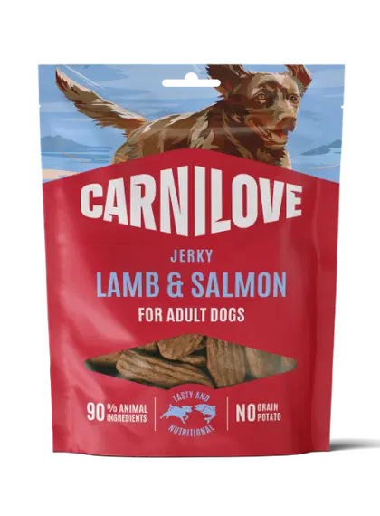 Carnilove - Dog Jerky - Lamb & Salmon Fillet 100g