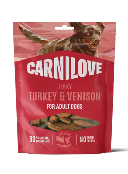 Carnilove - Dog Jerky - Turkey & Venison 100g