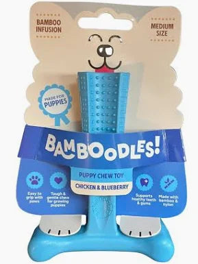 Bamboodles PUPPY Chicken and Blueberry Medium 6"v