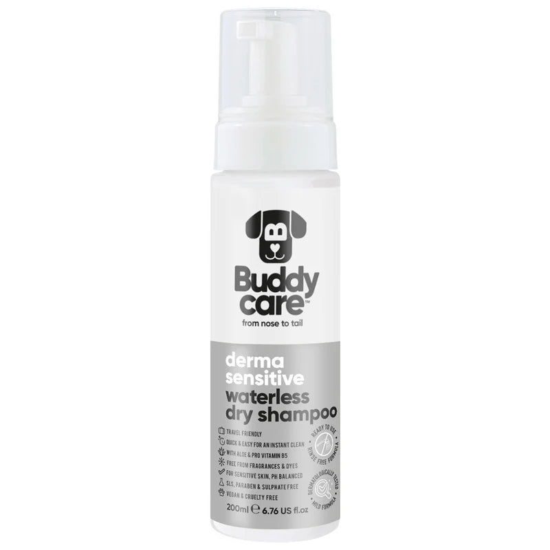 Buddy Care Waterless Dog Shampoo - Derma Sensitive 200ml