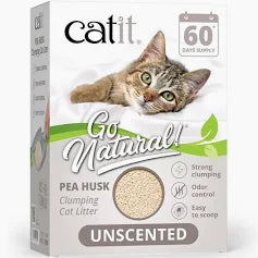 CatIt Pea Husk Litter Unscented (60 day)