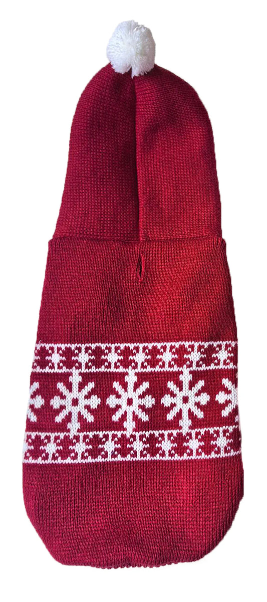 Santa Hoodie Dark Red Small