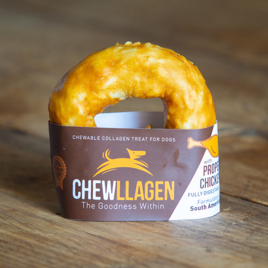 Chewllagen Chicken Donut 3.5" – Collagen Chew Wrapped in Chicken