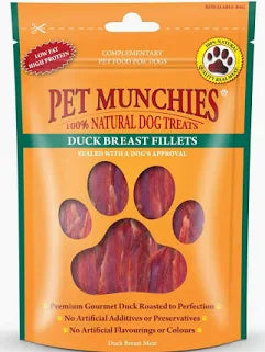Pet Munchies Duck Breast Fillets 80g