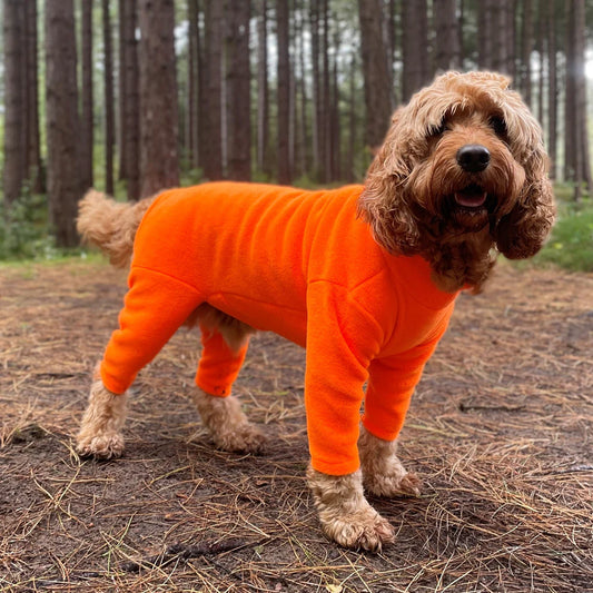 Polar Fleece - Orange M (Longer Back)