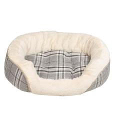 Pet Brands Tweedy Oval Bed Small/medium 66x40x9cm